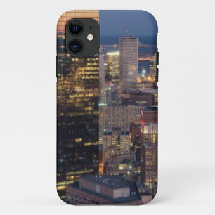 Coques Pour iPhone Le bâtiment de Boston avec la lumière traîne su