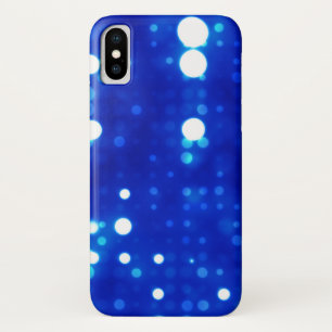 Case-Mate iPhone Case Le bleu allume le motif de point de polka