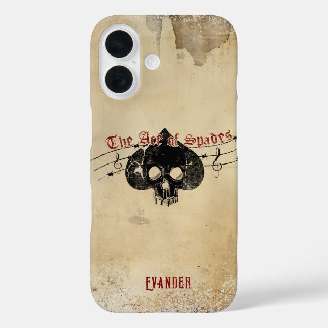 Coques Case-Mate iPhone Le boîtier iPhone Case-Mate Ace of Spades (Verso)