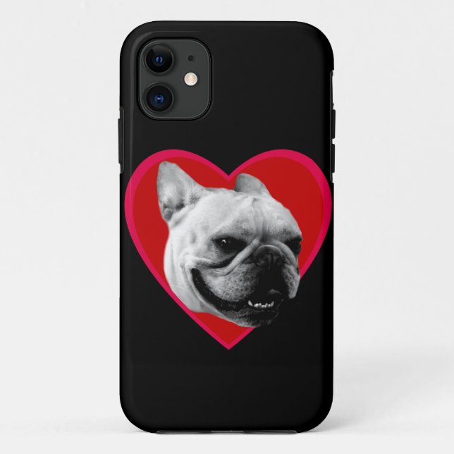 Coques Case-Mate iPhone Le bouledogue français de Valentine (Dos)
