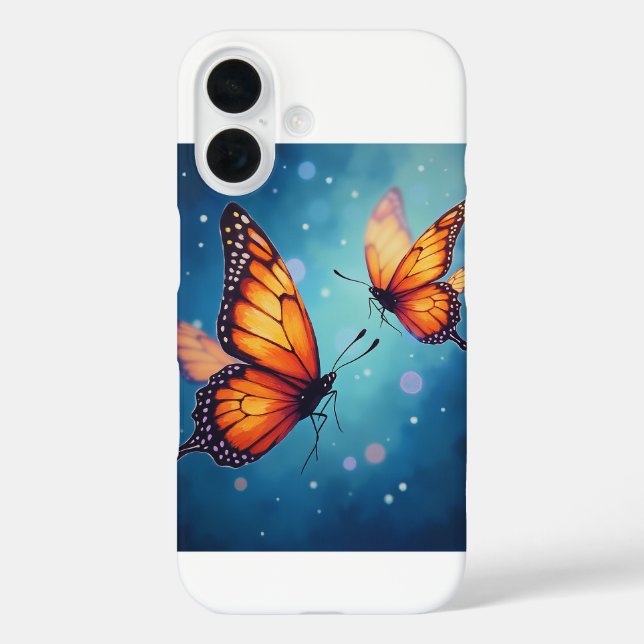 Coques Case-Mate iPhone Le brillant papillon iPhone 16 Coques (Verso)