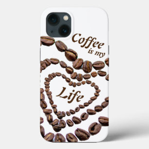 Case-Mate iPhone Case Le café est ma vie avec les grains de café comme c