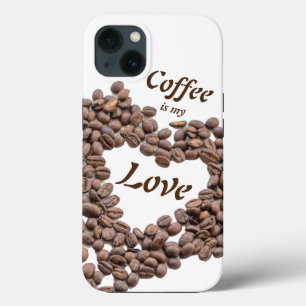 Case-Mate iPhone Case Le café est mon amour avec le coeur des fèves de c