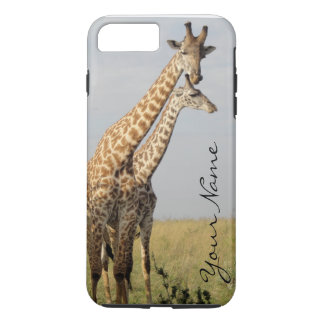 Coque iPhone 7 Plus Le cas plus de l'iPhone 7 de famille de girafe