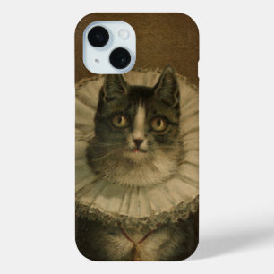 Coque Pour iPhone 15 Le chaton à peinture vintage antique Widow