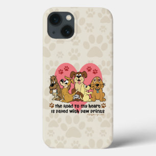Case-Mate iPhone Case Le chemin vers mon coeur Chiens Empreintes de patt