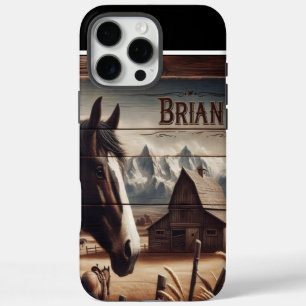 Coques iPhone 16 Pro Max Le cheval de ferme de Brian