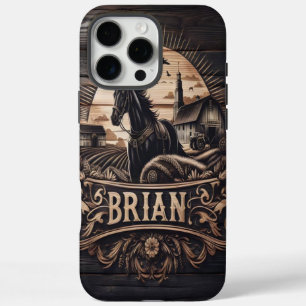 Coques iPhone 16 Pro Max Le cheval de ferme de Brian