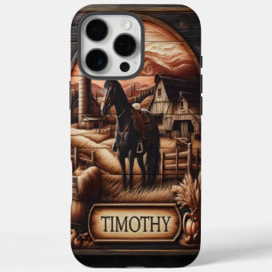 Coques iPhone 16 Pro Max Le cheval de la ferme de Timothy