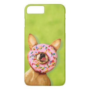 Coque Case-Mate Pour iPhone Le chien drôle de chiwawa avec arrosent le beignet