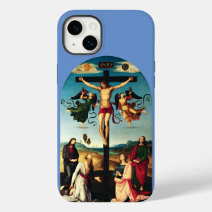 Coque Pour iPhone 14 Plus Le Christ crucifié avec la Vierge Marie