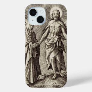 Coque Pour iPhone 15 Le Christ Retreen se dresse sur une colline