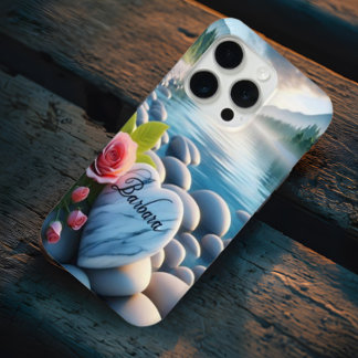 Coque iPhone 15 Pro Le coeur de Barbara au bord de la rivière