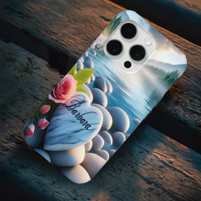 Coques Case-Mate iPhone Le coeur de Barbara au bord de la rivière (Créateur téléchargé)