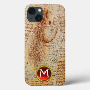 Case-Mate iPhone Case Le coeur et les artères bronchiques Gem Monogramme