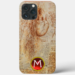 Case-Mate iPhone Case Le coeur et les artères bronchiques Gem Monogramme