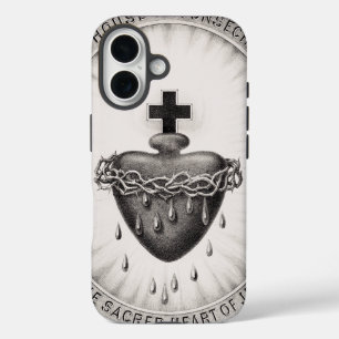 Coque Pour iPhone 16 Le Coeur le plus sacré de Jésus-Christ