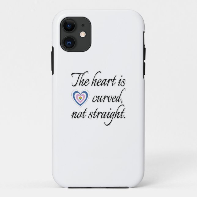 Coques Case-Mate iPhone Le Coeur N'Est Pas Droit (Dos)