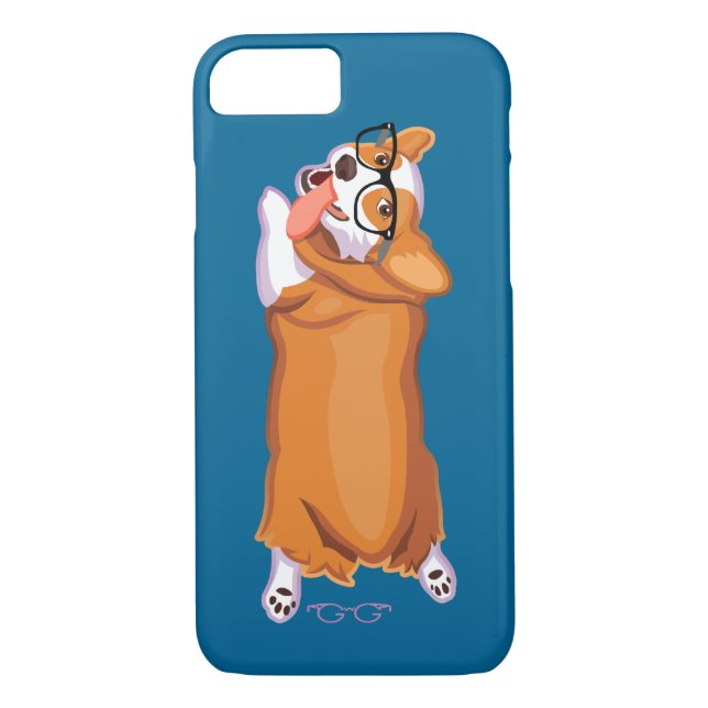 Coques Case-Mate iPhone Le corgi Sploot (Dos)