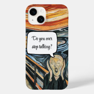 Coque Pour iPhone 14 Le cri d'Edvard Munch Funny Speech Bubble
