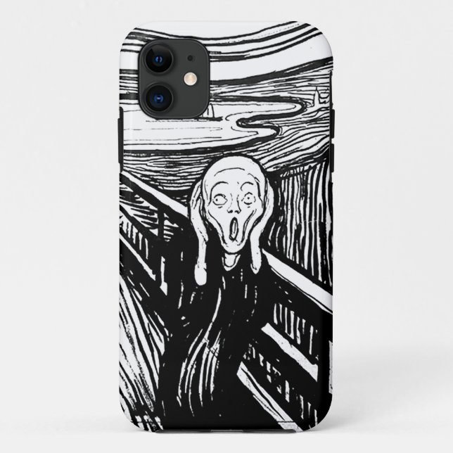 Coques Case-Mate iPhone Le cri perçant par Edvard Munch (Dos)
