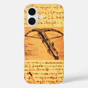 Coque Pour iPhone 16 LE CROSSBOW GÉANT Leonardo da Vinci Dessin