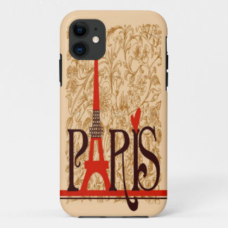 Case-Mate iPhone Case le cru mignon de Tour Eiffel