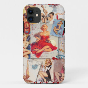 Coques Pour iPhone Le © de Bitsch de kitsch : Collage de Pin- d'amou