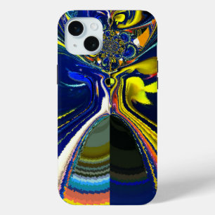 Coque iPhone 15 Mini Le dernier infini blue.jpg profond de rétro matata