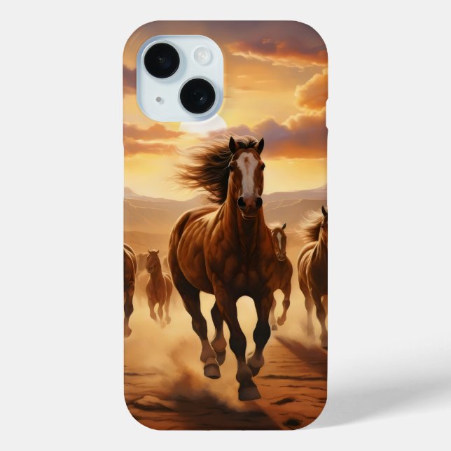 Coques Case-Mate iPhone Le désert des Chevaux sauvages (Verso)