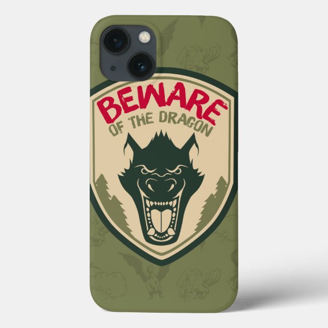 Coques Case-Mate iPhone Le dragon de Pete | Attention à l'insigne du drago (Verso)
