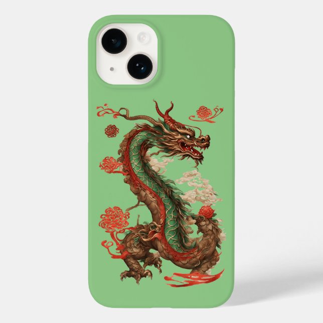 Coques Case-Mate iPhone Le dragon du Nouvel An chinois 2024 (Verso)