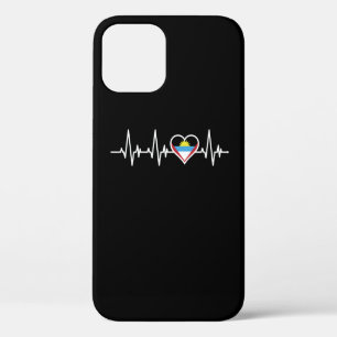 Case-Mate iPhone Case Le Drapeau De Heartbeat Des Vacances À Antigua