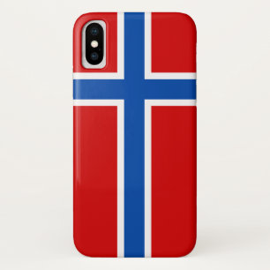 Coque iPhone X Le drapeau de la Norvège