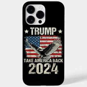 Coque Pour Pour iPhone 14 Pro Max Le drapeau de Trump 2024 reprend l'Amérique hommes
