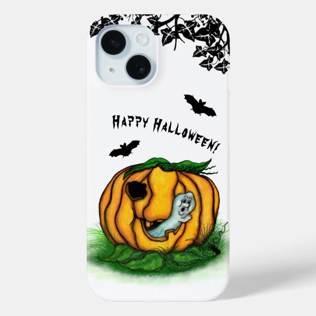 Coques Case-Mate iPhone Le fantôme d'Halloween, chauve-souris, fantôme et  (Verso)