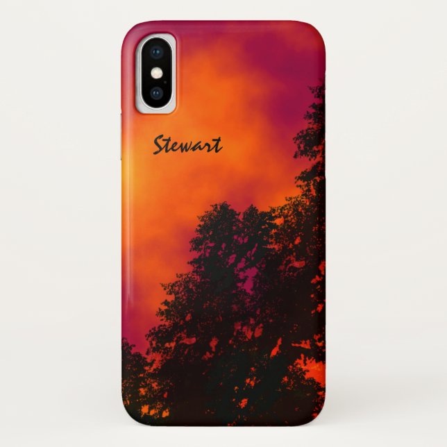 Coques Case-Mate iPhone Le feu dans le ciel Personnalisé (Dos)