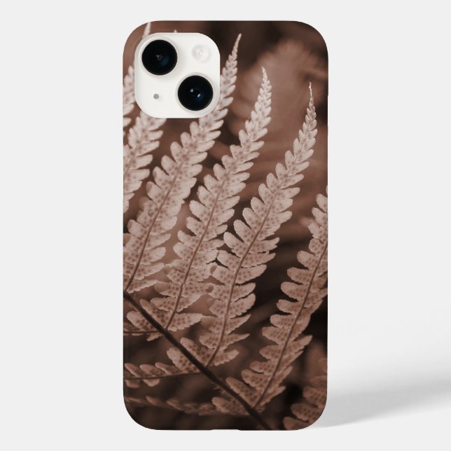 Coques Case-Mate iPhone Le feuillage botanique Mocha Mousse (Verso)