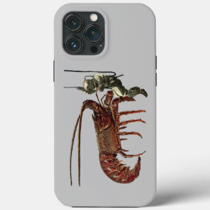 Case-Mate iPhone Case Le foie casque vintage observe un homard géant