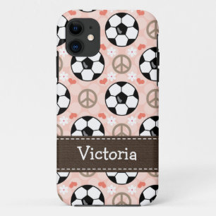 Coques Pour iPhone Le football d'amour de paix