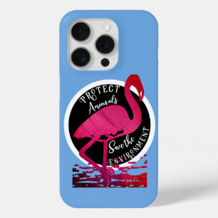 Coque iPhone 15 Pro Le gardien du flamant