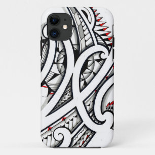 Coque Case-Mate Pour iPhone Le grand tatouage tribal maori conçoit avec des