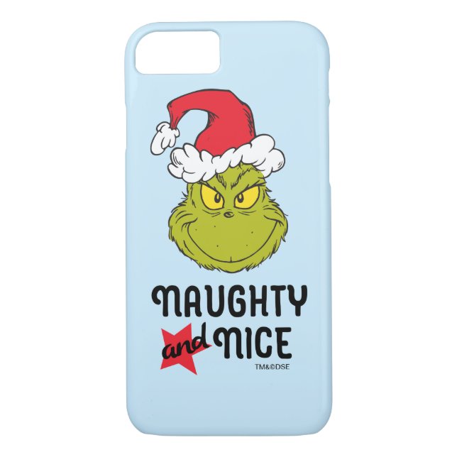 Coques Case-Mate iPhone Le Grinch | Naughty et Nice (Dos)