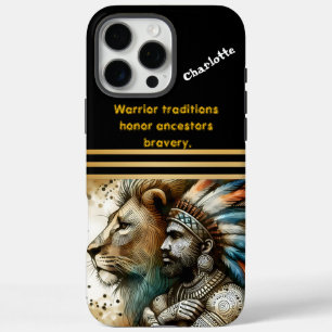 Coques iPhone 16 Pro Max Le guerrier est fier d'un lion
