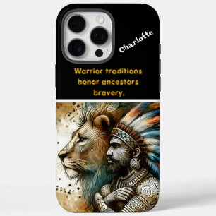 Coques iPhone 16 Pro Max Le guerrier est fier d'un lion