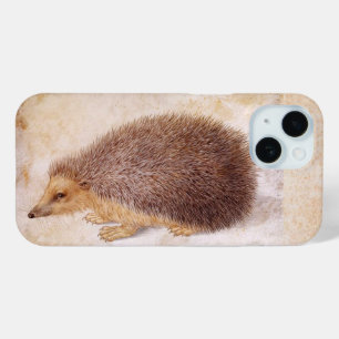 Coque Pour iPhone 15 LE HEDGEHOG Peinture animale antique