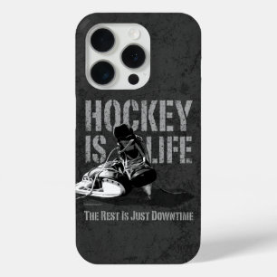 Coque iPhone 15 Pro Le hockey c'est la vie