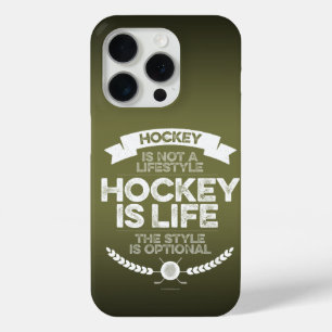 Coque iPhone 15 Pro Le hockey n'est pas un mode de vie