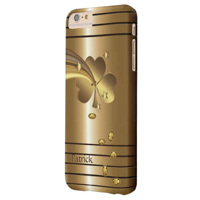 Coques Case-Mate iPhone Le jour de St Patrick d'or (Dos gauche)