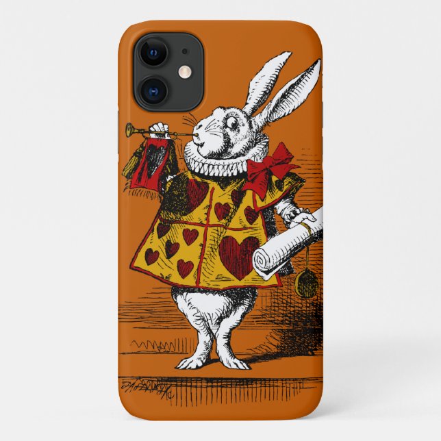 Coques Case-Mate iPhone Le lapin blanc à peine (Dos)